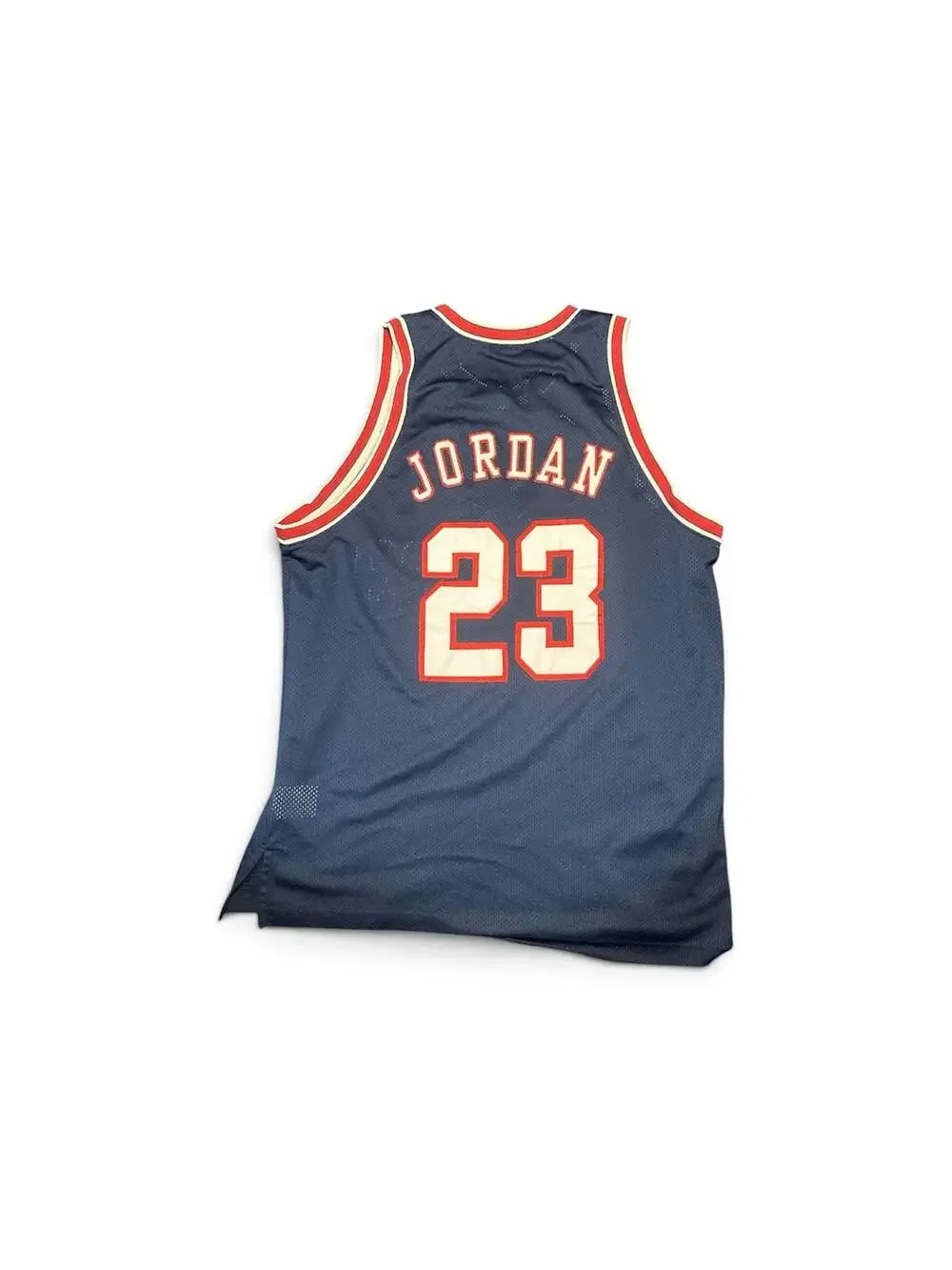 Vintage Air Jordan 23 Basketball Jersey Navy Blue Size XL